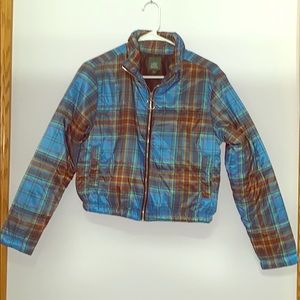 Plaid Lightweight Jacket Sz S